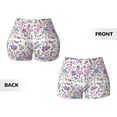 thumbnail image 5 of Kdxio Summer with Flamingo Print Workout Shorts for Women Seamless Soft Smooth Gym Yoga Scrunch Active Shorts, 5 of 9