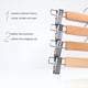 thumbnail image 4 of Paquete de 40 Perchas de Madera para Falda con Clips Ajustables Percha Antideslizante para Pantalones Perchas de Madera de con Acabado Natural 360 °, 4 of 4
