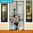 thumbnail image 4 of Magnetic Screen Door - Self Sealing, Heavy Duty, Mesh Partition Keeps Bugs Out - Pet and Kid Friendly - 37 Inch x 82 Inch, 4 of 9