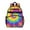 Rainbow Tie Dye, variant on Colorful Tie Dye Nebula Pattern Backpack for School,Cute School Bag,Schoolbag with Adjustable Shoulder Straps & Padded Back,15.25"x11.5"x5.25"