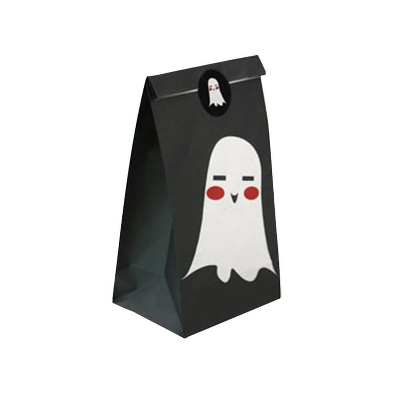 Wmkox8yii Halloween Theme Food Wrapping Paper Bag Candy Wrapping Gift Bag 