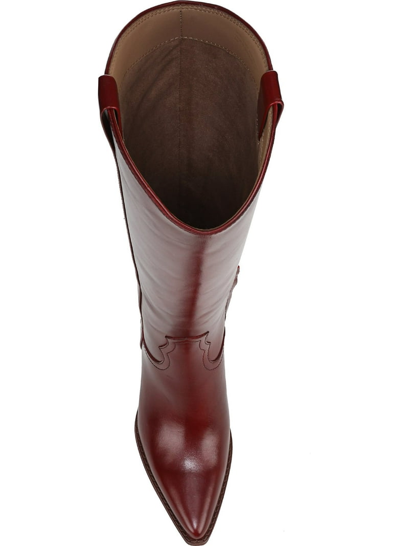 Sam Edelman Women's Wyatt Western Boot Deep Scarlet 7.5M - Walmart.com