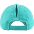 thumbnail image 5 of Ponytail Messy High Bun Adjustable Washed Cotton Baseball Cap, 5 of 9