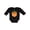 AB-Black, variant on Pumpkin Unicorn for Halloween and Thanksgiving Boys or Girls Long Sleeve Baby Bodysuit