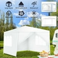 thumbnail image 6 of GVN 10ft x 10ft White Outdoor Canopy, 4 Removable Sidewalls and Full Waterproof, 6 of 7