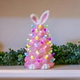 thumbnail image 4 of Gnome Easter Ceramic Tree,Light-Up Bunny Gnome Easter Decorations,Pink Bunny Tree, 4 of 5