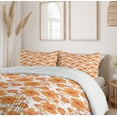 thumbnail image 6 of Ambesonne Orange Duvet Cover Set, Old Damask Traditional, 2-Calking, Orange Marigold Maroon, 6 of 7