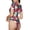 Beautiful Flower, variant on Picia Bee Flower Womens One Piece Swimsuits Modest Tummy Control Bathing Suits Lace Up Slimming Swim Suit-Small