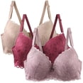 thumbnail image 1 of Wo-Fusoul Women's Plus Size Bra, Comfortable Wirefree Breathable Everyday Wear, Full Coverage Support for Large Cup, 1 of 8