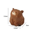 thumbnail image 6 of Dserhfy Solid Wood Carved Bear Figurine Mini Animal Figure Toy Model Statue Sculpture Desktop Decoration Ornament Festival Gift, 6 of 8