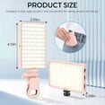 thumbnail image 6 of Portable Selfie Light - Rechargeable 120 Led Cell Phone Light Up to 15 Hours with 3 Light Modes 10 Brightness, Lighting for Video Vlog, Camera, Tablet, Laptop, iPad, iPhone - Pink, 6 of 8