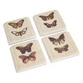 thumbnail image 1 of Melrose International 70533 4 Po Sous-Verres Papillon Résine&44; Rouge Crème - Lot de 16, 1 of 1