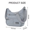 thumbnail image 2 of LAVA Women Crossbody Purse Bags Waterproof Nylon Shoulder Pouch Wallets Hangbag (Gray), 2 of 11