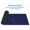 thumbnail image 4 of Pofeuu purple flower Snowflake Print Desk Mat for Keyboard and Mouse，Computer Desk Matt for Desktop，Large Mouse Pad for Desk，Desk Pads on Top of Desks 12x31.5in, 4 of 8