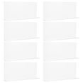 thumbnail image 1 of HAMPPLIES 8pcs Clear Acrylic Drawer Separators For Home Accessories Item Storage For Office Workers, 1 of 8