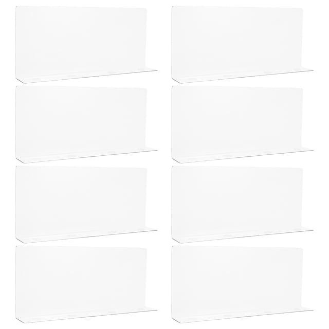 HAMPPLIES 8pcs Clear Acrylic Drawer Separators For Home Accessories Item Storage For Office Workers