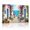 A, variant on XaaKee Canvas Wall Art Prints Sicilian Coast View Scenic Painting Illustrated Wall Art Inner Framed 18*12Inch