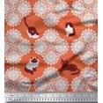 thumbnail image 1 of Soimoi Rayon Fabric Floral & Cat Animal Print Fabric by Yard 56 Inch Wide, 1 of 3
