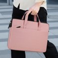 thumbnail image 5 of SATRINO 15 15.6 16 inch Laptop Computer PC Shoulder Bag Carrying Case, Water-Repellent Fabric Briefcase, Lightweight Toploader, Business Casual or School (Pink), 5 of 8