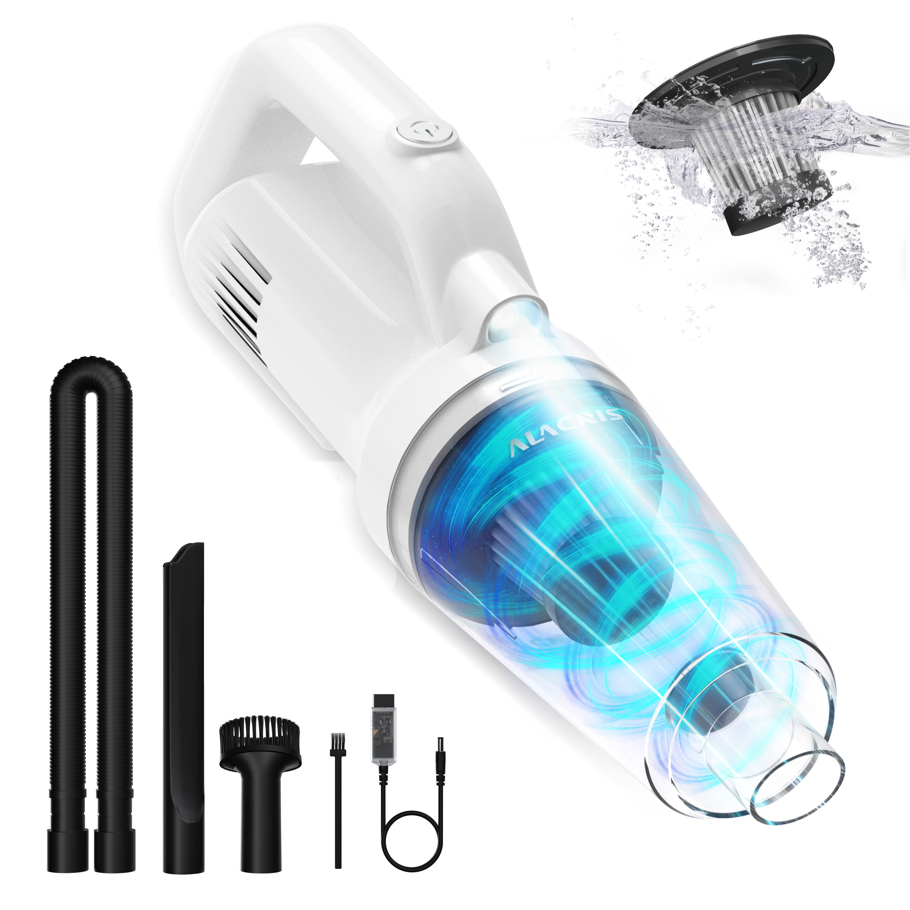 ALACRIS Handheld Vacuum Cleaner, 8500PA Rechargeable Car Vacuum Cleaner