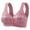 Pink, variant on Front Closure Wireless Bra for Women Casual Button Down Breathable Comfort Bra Soft Support Everyday Bra
