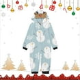thumbnail image 2 of Generic Family Christmas Pajamas Matching Sets Christmas Jammies for Family Holiday Jumpsuit Sleepwear Set Long Sleeves Pant Snowflakes Santa New Year Xmas (5 Years,Sky Blue-C), 2 of 5