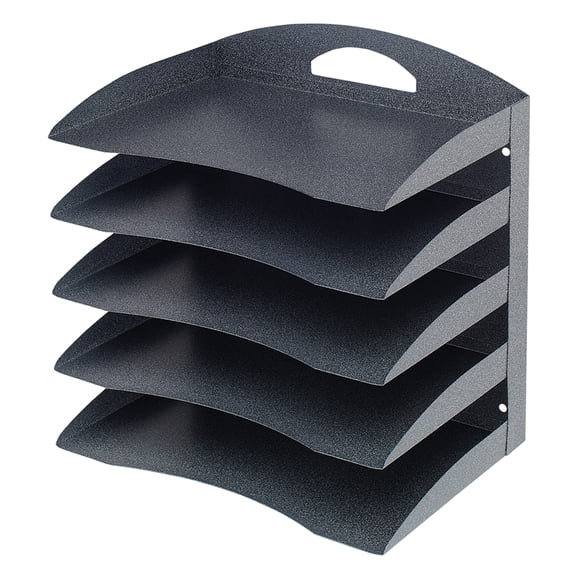 Office Depot 58% Recycled 5-Tier Horizontal Desk Organizer, Letter Size, Granite, OD5HA3
