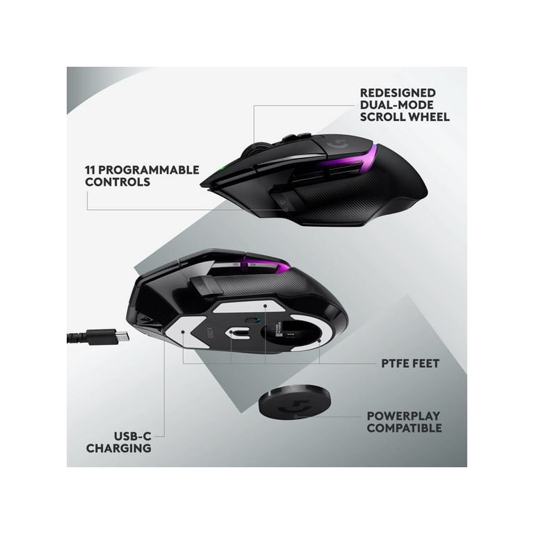 Logitech G502 X PLUS Wireless RGB Gaming Mouse - HERO 25K Logitech G502 X PLUS Wireless RGB Gaming Mouse - HERO 25K