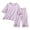 A01-Purple, variant on FYDUU Toddler Boys Sleepwear Pajama Set Summer Kids Comfortable Short Sleeve Homewear Loungewear For Children Soft Breathable Outfit Cute Kids Clothes 3-4 Years