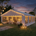 thumbnail image 3 of SOBREMESA 20x30 FT Heavy Duty Party Tent, Waterproof Event Tent with Removable Sidewalls & Church Windows, Galvanized Steel Frame Outdoor Canopy for Events, Commercial Use, Backyard Parties, 3 of 9