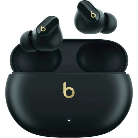 Restored Beats by Dr. Dre Studio Buds Black/Gold In Ear Headphones MQLH3LL/A (Refurbished)