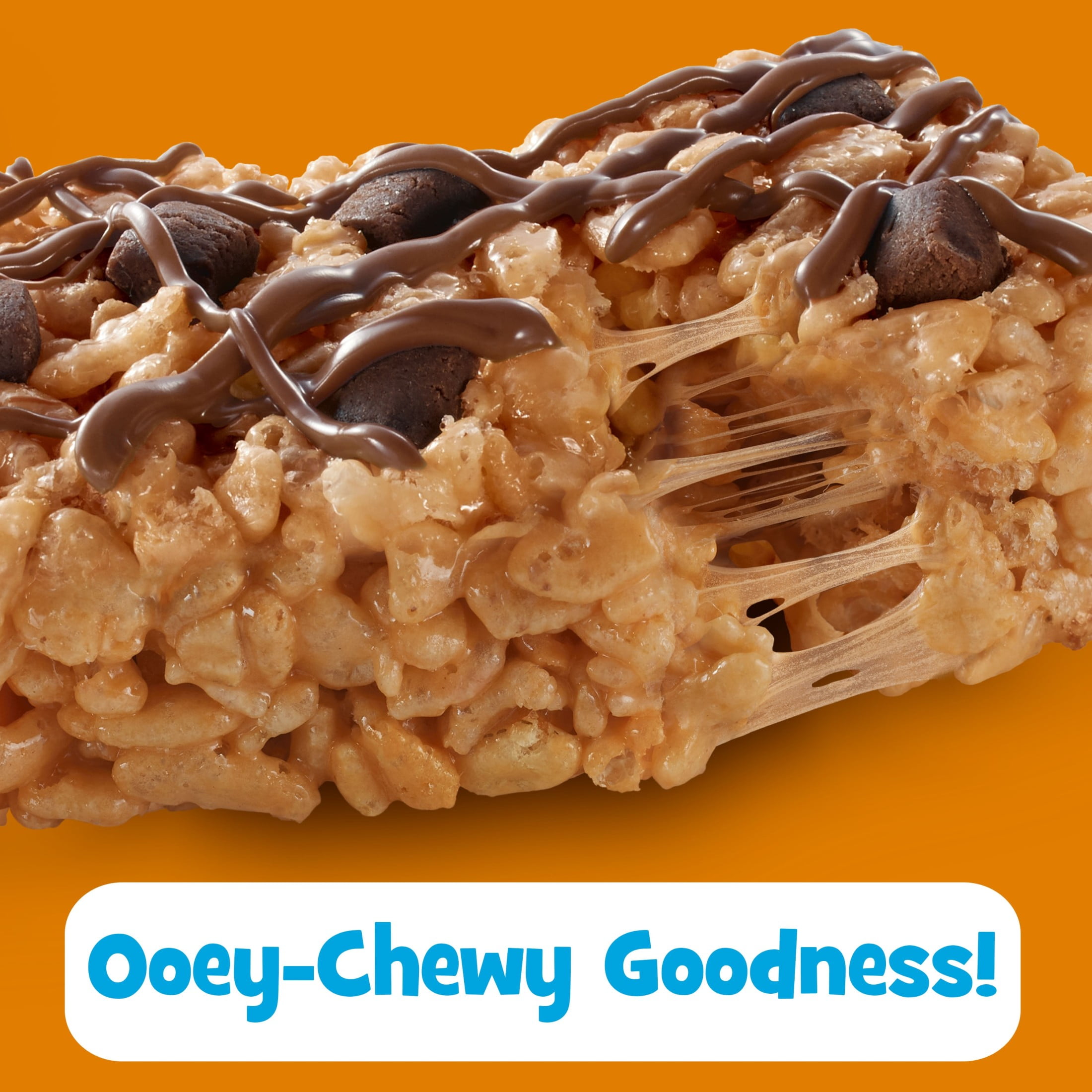 Rice Krispies Treats Caramel Chocolatey Chunk Chewy Marshmallow Snack Bars, Kids Snacks, 11.2 oz, 16 Count