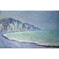 thumbnail image 2 of Monet, Claude 18x13 Gold Ornate Wood Framed with Double Matting Museum Art Print Titled - Cliffs at Pourville, 2 of 4