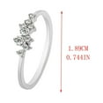 thumbnail image 2 of Fiudx Juego de Garras de Moda, Elegante Anillo de Compromiso Bicolor, Deslumbrante Pulsera de Circonitas Redondas, Pequeño Pero Atractivo, Regalo de San Valentín, Accesorio para Mujeres Seguras de Sí, 2 of 2