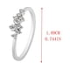 thumbnail image 2 of Fiudx Conjunto de Circonitas, Elegante Anillo de Garra Bicolor, Elegante Pulsera para Mujer, para Inspirar Confianza En Fiestas, Ideal para Unregalo Romántico, Sorpresa de San Valentín, Fabricado con, 2 of 2