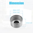 thumbnail image 4 of Unique Bargains 4pcs 2.72' Trailer Axle Dust Cap Cup Grease Cover with 4pcs Rubber Plugs Set for Trailer Camper RV, 4 of 6