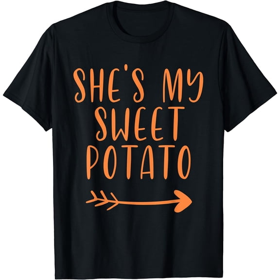 Thanksgiving Matching Couple She's My Sweet Potato I Yam Set T-Shirt