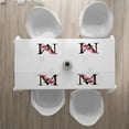 thumbnail image 3 of Ambesonne Letter M Place Mats Set of 4, M with Magnolia Floral, Standard Size, Pink Green Black, 3 of 4