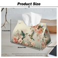 thumbnail image 7 of ZUXONGSY Hummingbird Floral Tissue Box Cover Modern PU Leather Tissue Holder with Buttons Rectangle Stylish Tissue Box Cover Easy to Install Facial Napkin Box Holders Home Decor, 7 of 7
