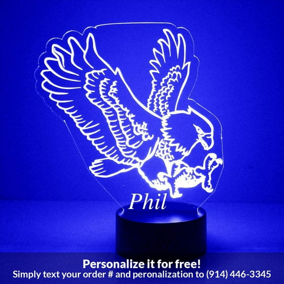 Mirror Magic Store Flying Eagle Color Changing Personalized LED Light with Remote Control