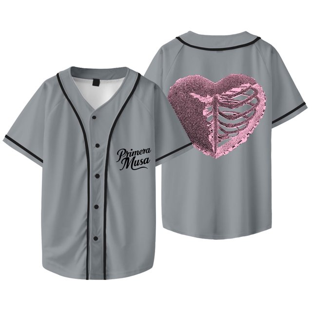 Omar Courtz Heart Baseball Jacket Tee Primera Musa Tour Merch Unisex V-neck Short Sleeve T-Shirts