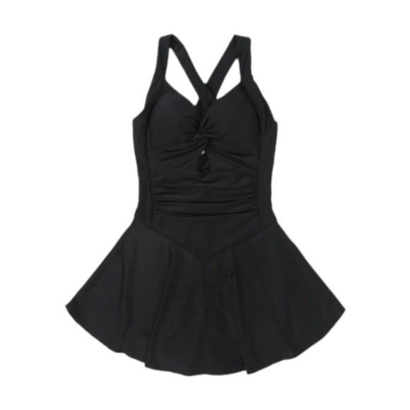 Traje de baño para mujer, traje de baño cruzado, cómodo, con falda. M