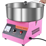 Commercial Cotton Candy Machine - 1000W Electric Cotton Candy Maker with 3500RPM Motor, Stainless Steel Bowl, Perfect for Home, Parties, Carnivals & Events (Pink）