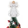 thumbnail image 3 of 8" LED Angel Christmas Treetop Figurine with Treetop Star for Holiday Ornament or Indoor Home Table top Decor, 3 of 7