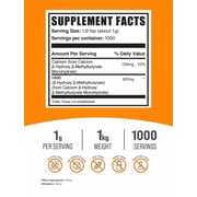 BulkSupplements HMB (Calcium HMB) Powder, 1g Per Serving - 1 Kilogram (2.2 lbs) - 1000 Servings