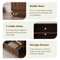 thumbnail image 6 of 63 in Farmhouse TV Stand for TVs up to 70 Inch, Modern Entertainment Center with Storage Drawer and Open Shelves, Shaker Door TV Console Media Cabinet for Living Room, Bedroom, Oak, 6 of 9