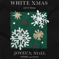 thumbnail image 2 of Christmas White Xmas Let It Snow Womens Slim Fit Graphic Tee Brisco Brands S, 2 of 5