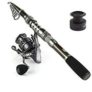 Sougayilang Spinning Fishing Rod and Reel Combos Portable Telescopic Fishing Pole Spinning reels for Travel Saltwater Freshwater Fishing