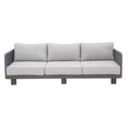thumbnail image 2 of Cancun Aluminum Sofa Set with Dark Gray Rope in Silver Cushion, 2 of 7