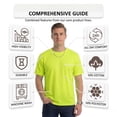 thumbnail image 3 of Gildan High Visibility Unisex Safety T-Shirt 100% Cotton Hi Vis Construction Work Shirts (Safety Orange 4 Pack, L), 3 of 9